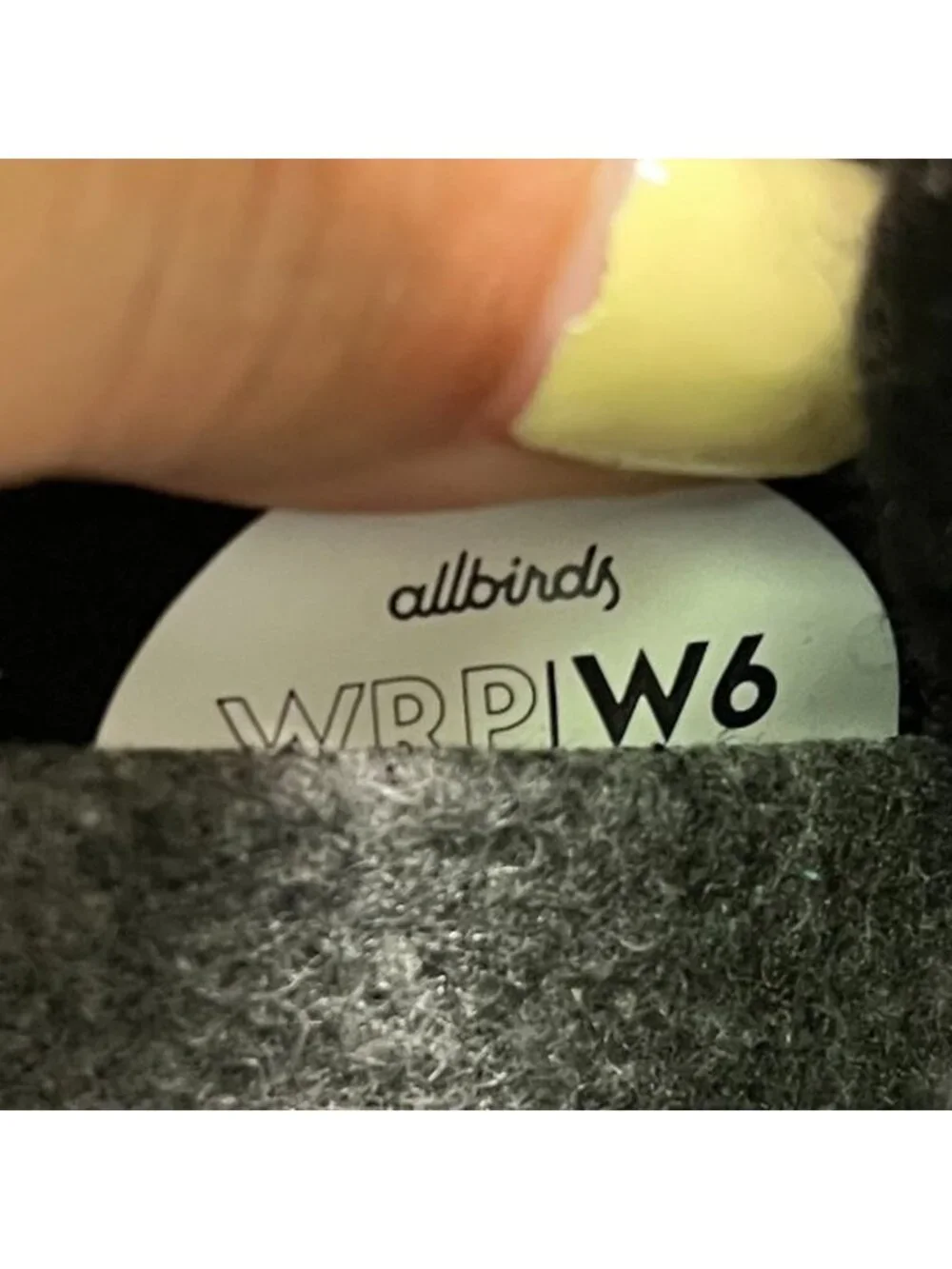 Allbirds Wool Runner Protect Womens Size 6 Black Gray Running Shoes Sneakers